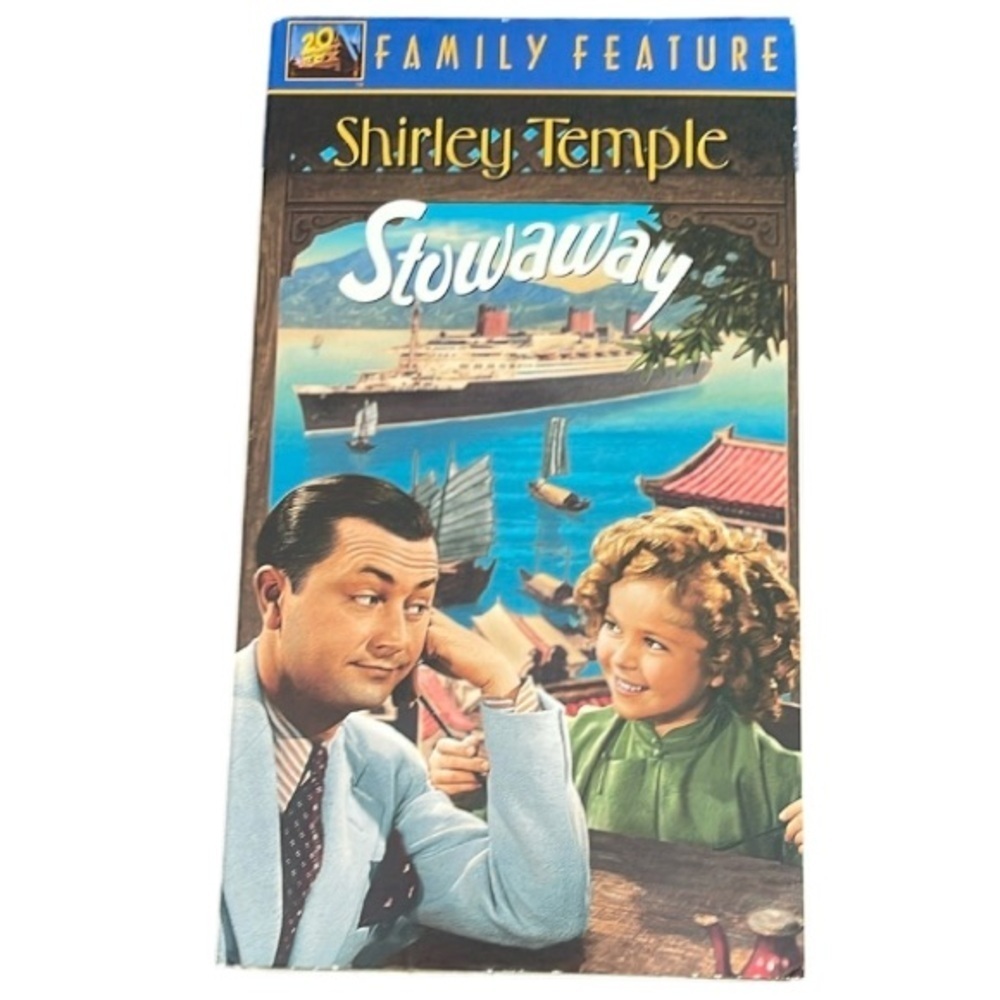 6/$25 VHS Shirley Temple Stowaway Movie 1936 20th Century Fox
